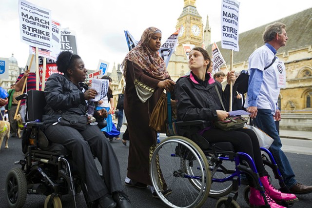 disabled march